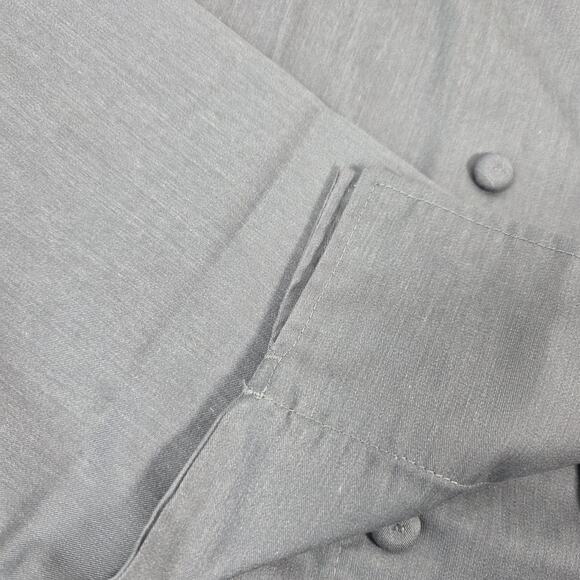 Chef Works Chef Coat Jacket Mens XL Gray Double Breast French Cuff Vented Sides - Picture 4 of 10